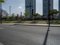 Modern Urban Landscape in Barcelona, Spain