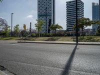 Modern Urban Landscape in Barcelona, Spain