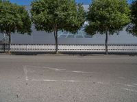 Modern Urban Road in Barcelona, Spain