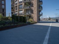 Modern Urban Road in Europe: A Residential Area