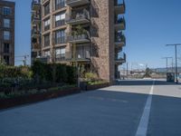 Modern Urban Road in Europe: A Residential Area