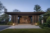 this is an outdoor living area designed to mimic the beauty of the trees around it