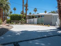 Modern Villa with Palm Trees in Palm Springs, California, USA