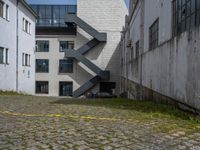 Modern Warehouse in Porto, Portugal with Cobblestone Surfaces