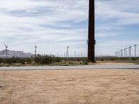 Mojave Desert Road in Los Angeles, California