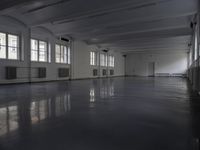 Monochromatic Hallway in Modern Building 002