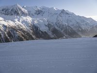 Mont Blanc in the Alps with Clear Sky - 004