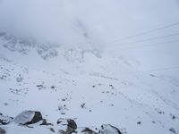 Mont Blanc Mountain Range in Winter, France 001