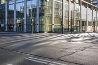 Montreal Business District at Dawn: Reflections and Shadows