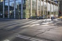 Montreal Business District at Dawn: Reflections and Shadows