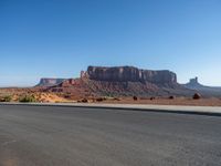 Monument Valley in Arizona and Utah Under a Clear Sky