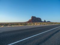 Monument Valley: Arizona and Utah Road at Dawn