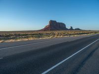 Monument Valley: Arizona and Utah Road at Dawn