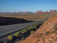 Monument Valley Road in Utah, USA at Dawn