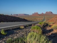 Monument Valley Road in Utah, USA at Dawn