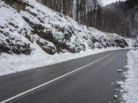 Moody Winter Landscape: Snowy Mountains 001