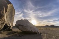 Moonlit Desert Landscape