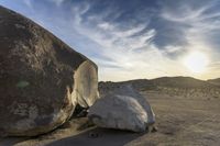 Moonlit Desert Landscape