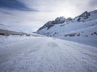 Morning Drive through Snowy German Alps