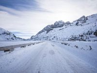 Morning Drive through Snowy German Alps