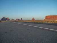 Morning Landscape in Monument Valley Road