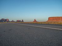 Morning Landscape in Monument Valley Road