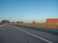 Morning Landscape in Monument Valley Road