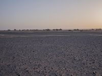 Morocco Desert Landscape at Dawn with Clear Sky