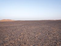 Morocco Desert Landscape at Dawn with Clear Sky