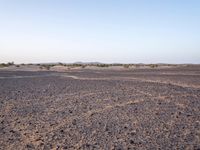 Morocco Desert Landscape at Dawn with Clear Sky