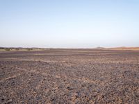 Morocco Desert Landscape at Dawn with Clear Sky
