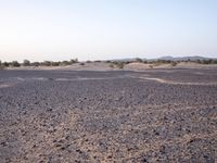 Morocco Desert Landscape at Dawn with Clear Sky