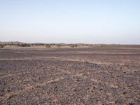Morocco Desert Landscape at Dawn with Clear Sky