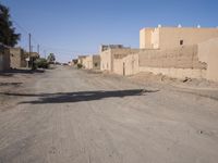 Morocco Desert Road at Historic Fortification 002