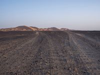 Road in the Moroccan Desert: Straight Towards the Horizon