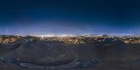 the night time panoramas in the mountains are amazing with their moonlit lights shining