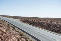 Mountain Highway Through Red Rock Landscape