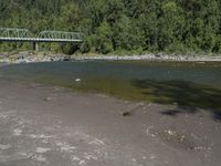 Mountain Hill Shadow: A View of a Creek