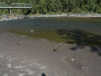 Mountain Hill Shadow: A View of a Creek