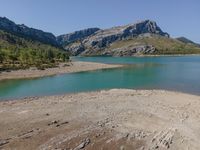 Mountain Lake Aerial View