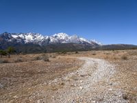 Mountain Landscape: Dirt Road in China