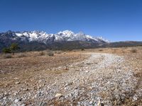 Mountain Landscape: Dirt Road in China