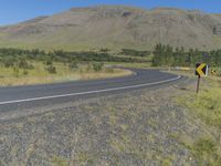 Mountain Landscape Iceland Road Scenic View 003