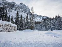 Mountain Landscape in Europe: A Winter Wonderland