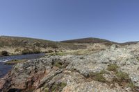 Mountain Landscape with River and Bedrock