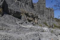 Mountain Landscape: Rock Terrain and Clear Sky