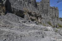 Mountain Landscape: Rock Terrain and Clear Sky