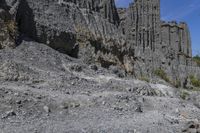 Mountain Landscape: Rock Terrain and Clear Sky