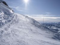 Mountain Landscape: Ski Slope in Europe