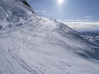 Mountain Landscape: Ski Slope in Europe